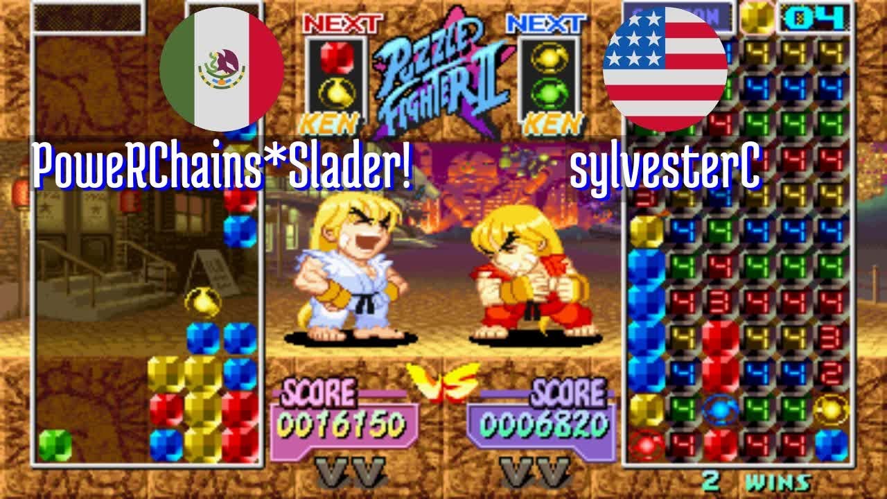 FT5 @spf2t: PoweRChains*Slader! (MX) vs sylvesterC (US) [S Puzzle Fighter II spf2 Fightcade] Feb 16