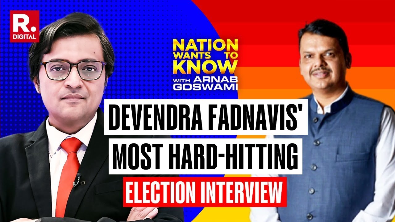 LIVE: Arnab With Devendra Fadnavis In No Holds Barred Interview Ahead Of 2024 Maharashtra Polls