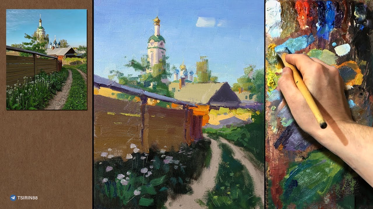 Летний пейзаж _ мастер-класс