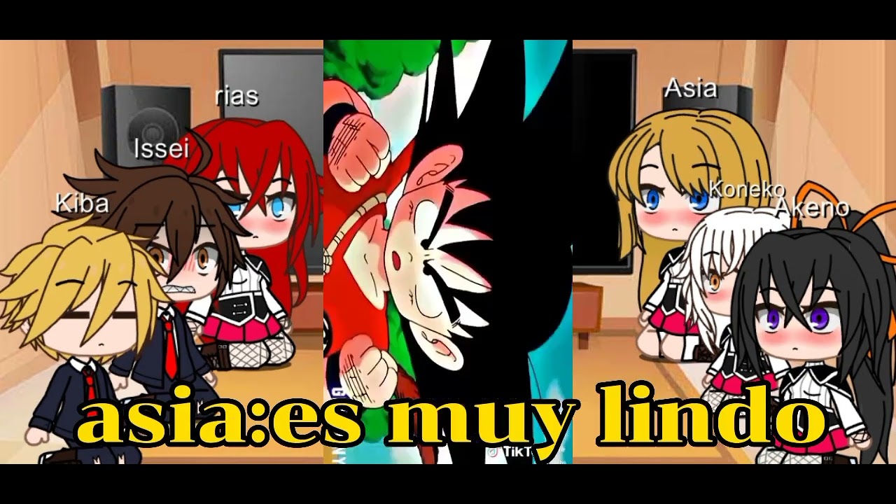 El Clan gremory reaciona a Son goku /Dragón Ball y Highscooldxd/
