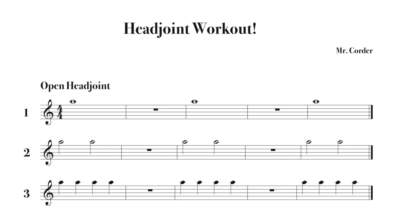 Headjoint Workout! (Lines 1-3)