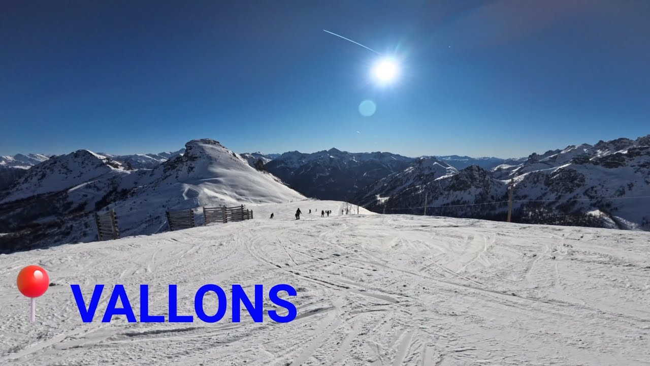SERRE CHEVALIER SKI Pista Vallons BLU e Pista Bois des Coqs ROSSA Integrale