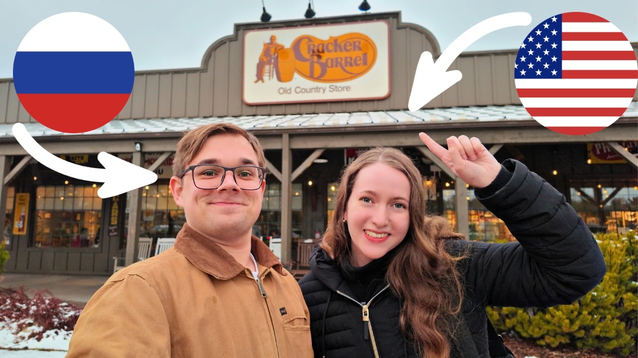 My Russian Husband Tries Cracker Barrel (his new favorite American restaurant??)