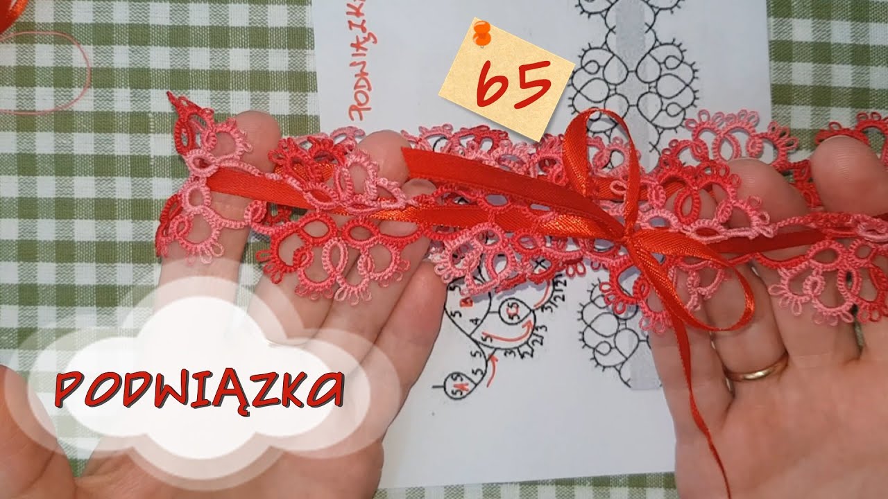 #65 #podwiązka #Frywolitka Igłowa #NeedleTatting#