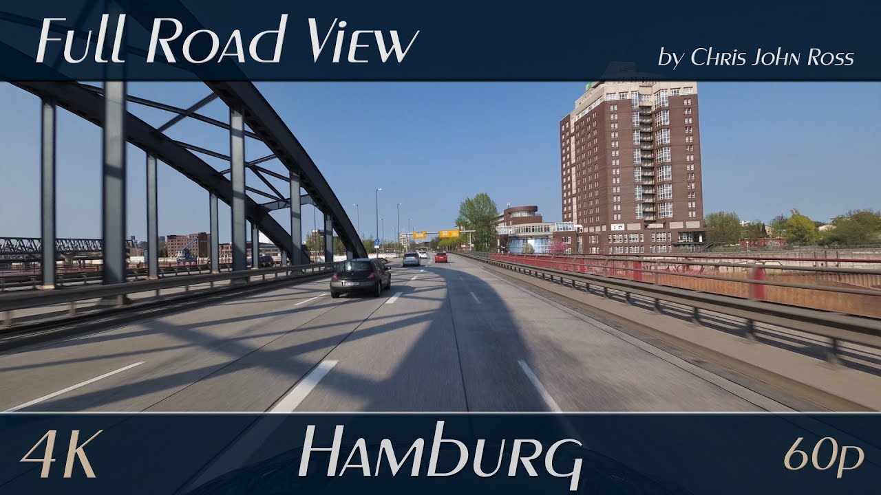 Hamburg, Germany: Veddel/Rothenburgsort, Billhorner Brückenstraße, B75 - 4K (UHD/2160p/60p) Video