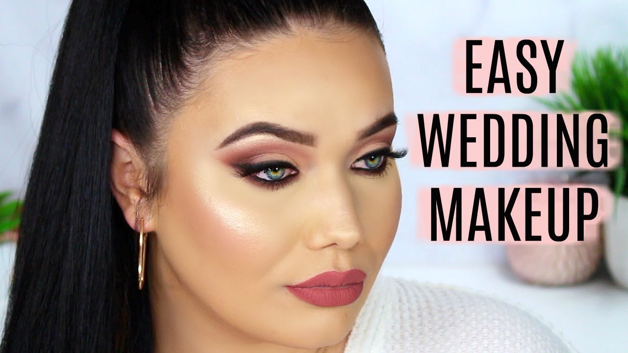 FAST EASY WEDDING MAKEUP | Glam Smokey Eye Tutorial