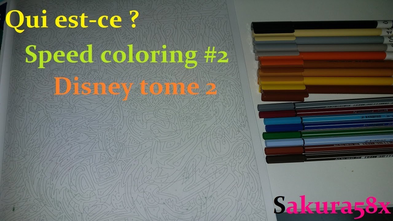 Speed coloring #2: Qui est-ce ? Disney Tome 1.