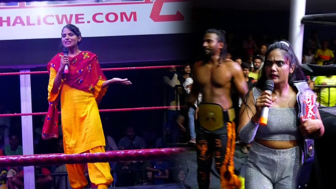 CWE | SURMEET KAUR INTRUPTED AARUSHI AND JEY JACKSON | #youtubeindia #thegreatkhali #cwe