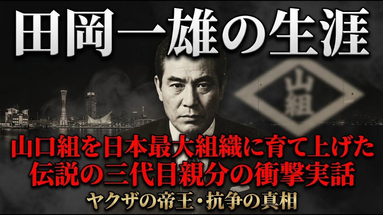 田岡一雄の生涯！山口組を日本最大組織に育て上げた伝説の三代目親分の衝撃実話