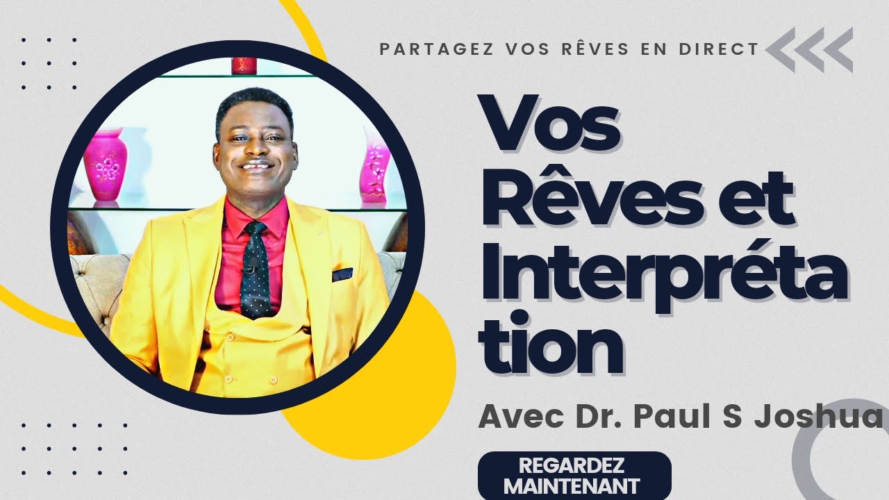 Des rêves qui ont révélé que l'esprit du retard est à l'œuvre dans votre vie - avec Dr Paul S Joshua