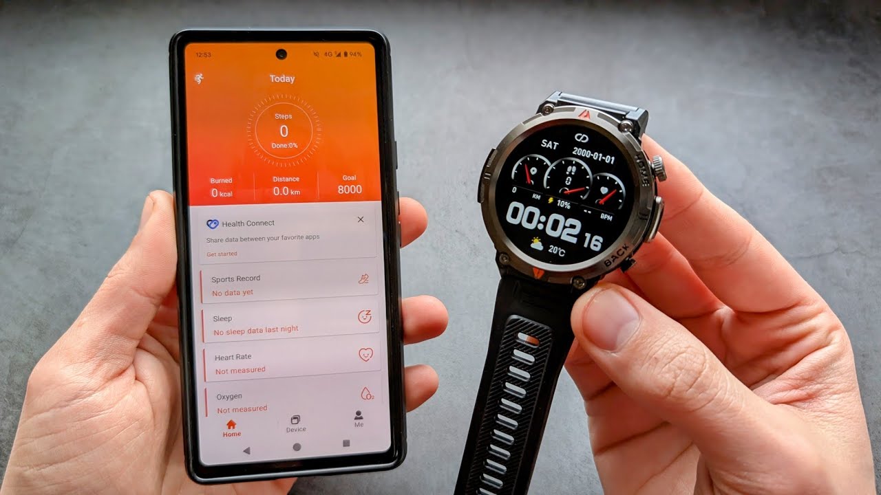 How to Use KE3 Eigiis SmartWatch - Setup & Pair with Phone ( Android & iOS ) FitCloud Pro