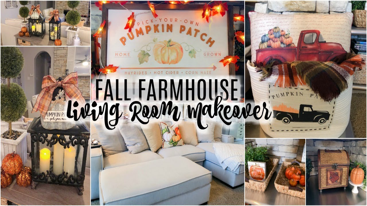 FALL LIVING ROOM MAKEOVER 2019 | DOLLAR TREE D&Eacute;COR!