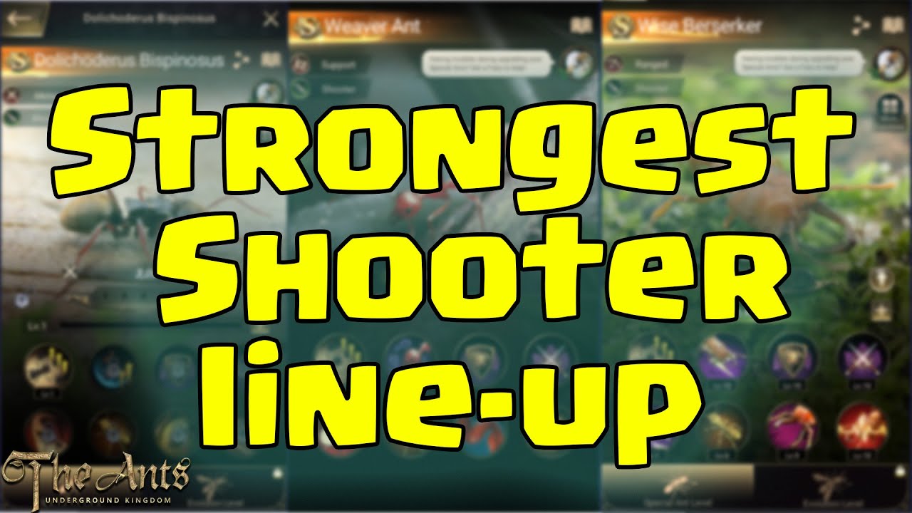 TOP 2 - S-Tier Shooter PRO TROOP LINE-UPS | The Ants Underground Kingdom