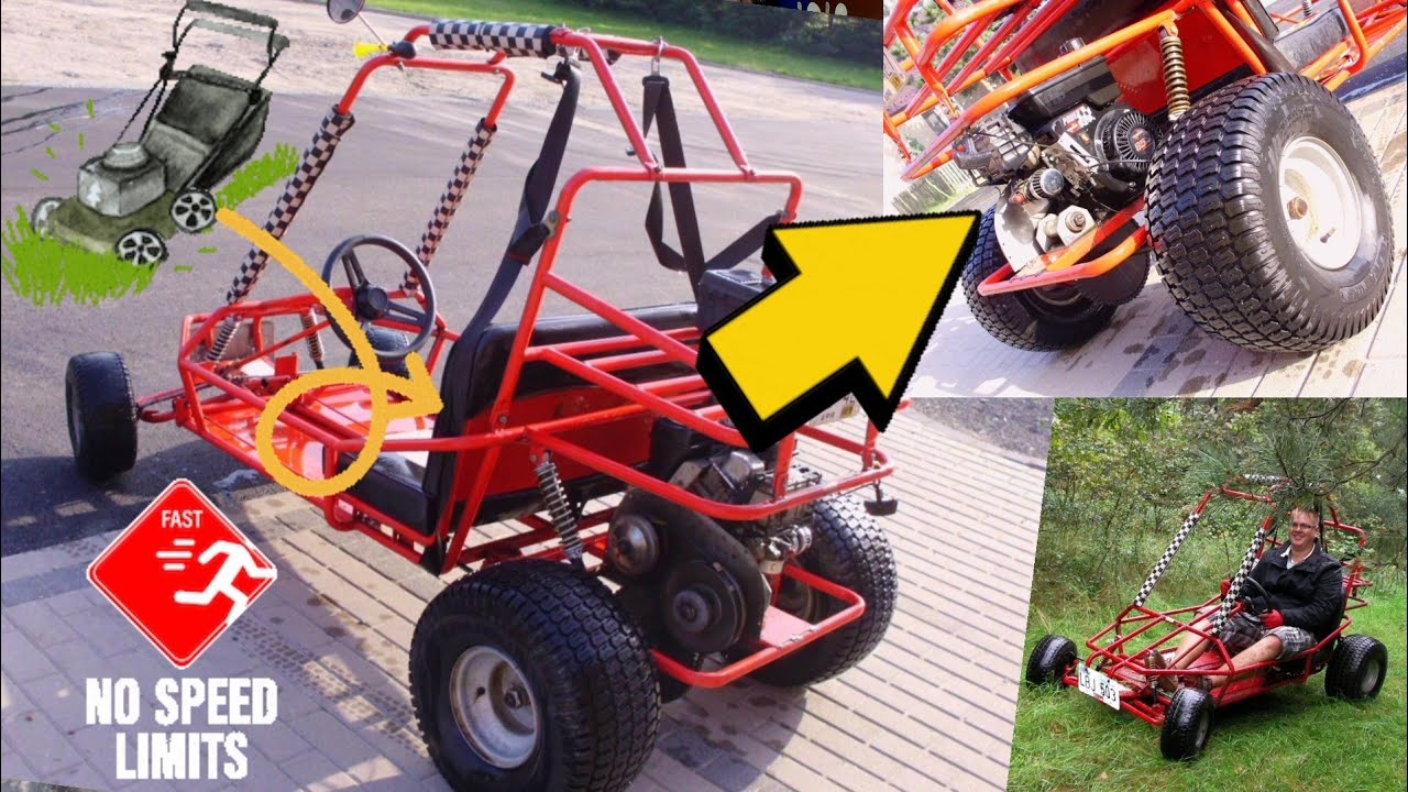 Buggy z silnikiem kosiarki? To pojedzie? Tecumsen 6,5 KM Buggy z USA #diy #gocart #buggy #buggycar