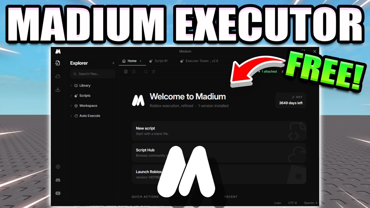 Madium Executor V2 &mdash; лучший бесплатный экзекутор Roblox для Windows в 2026 году получил обновление?!