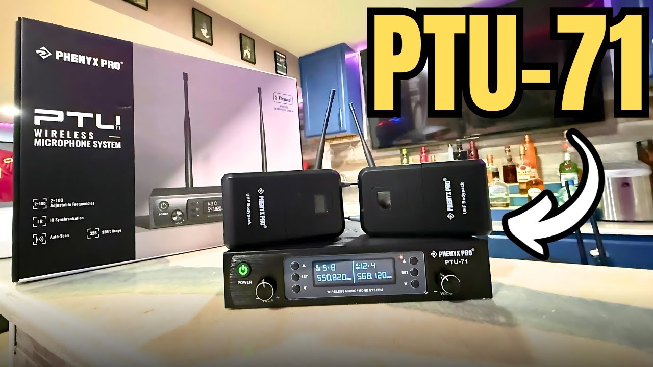 Phenyx Pro Dual UHF PTU‑71‑2B: Cable‑Free Dual‑Host Podcast Studio in a Box!