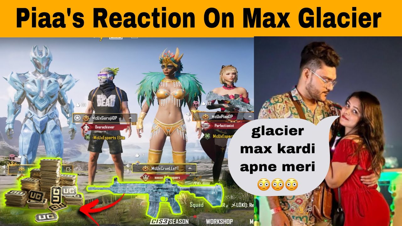 My Gf Shocked After Seeing Her Glacier Max 40000 Uc Crate Opening😳 | SKS,M24,Mythic Outfit |