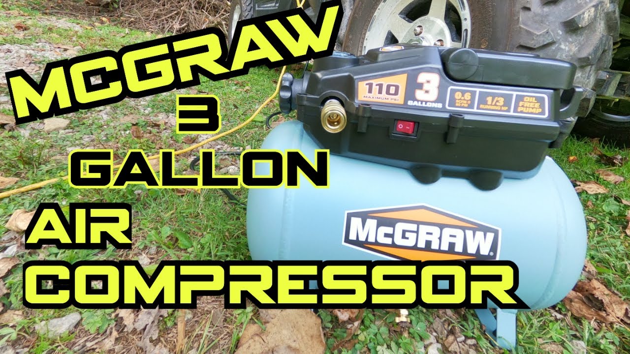 Воздушный компрессор McGraw объёмом 3 галлона Harbor Freight Special