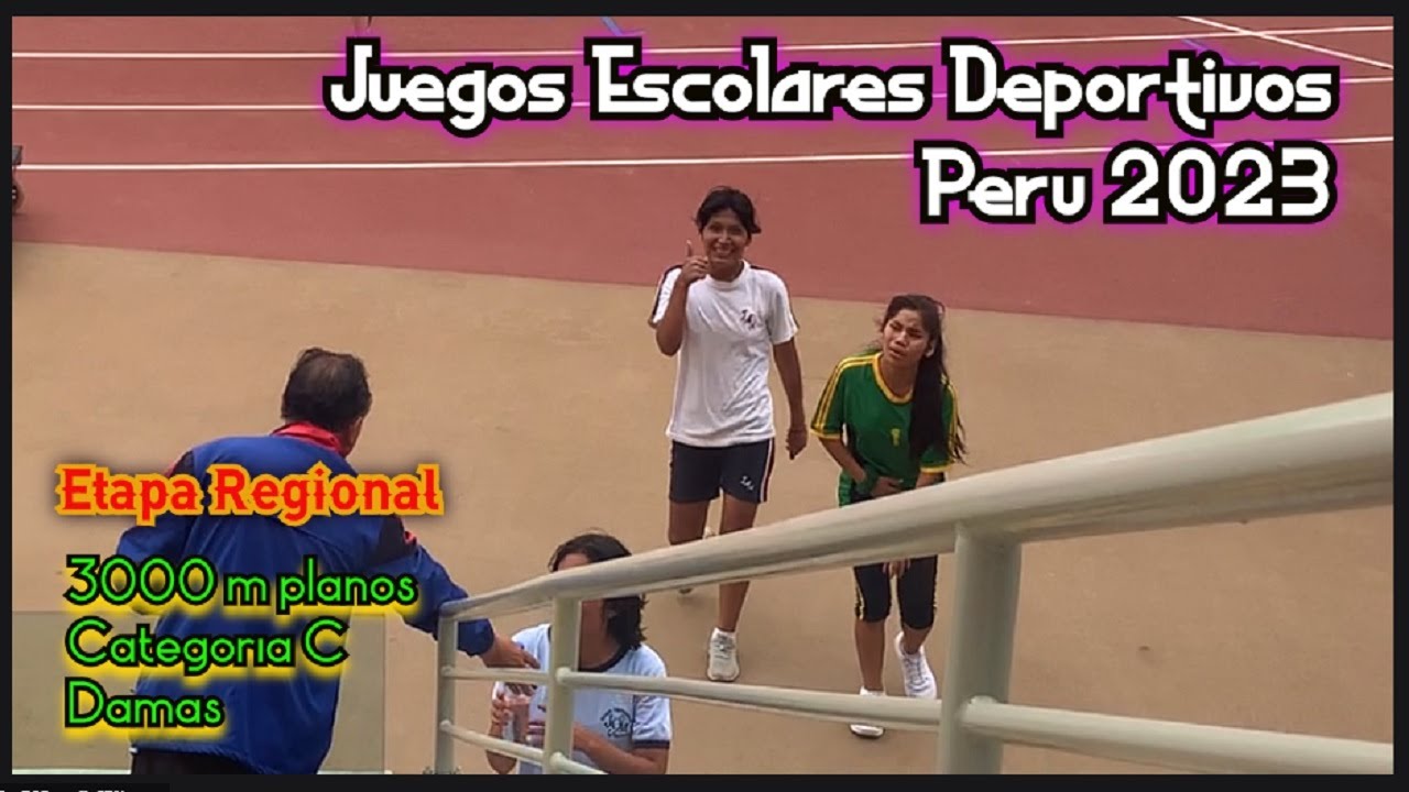 3000 m Planos, Categoría C, Damas, Juegos Deportivos Escolares, Etapa Regional, Lima, Perú 2023.