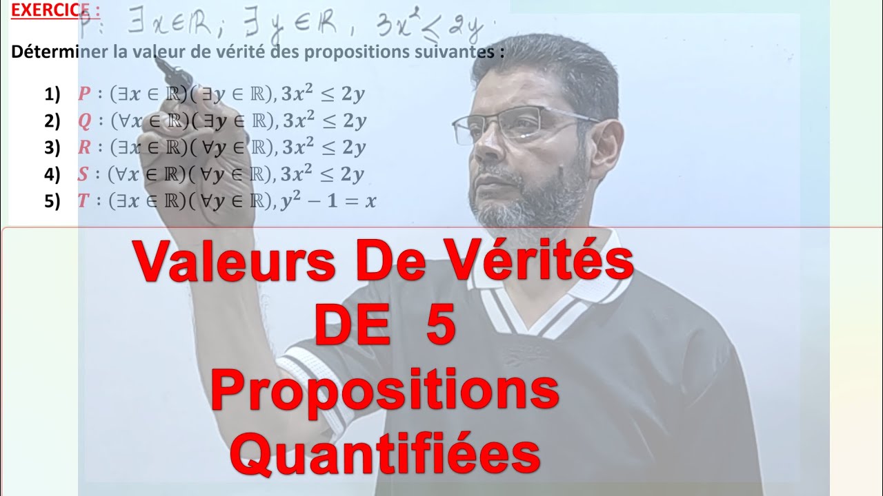 Déterminer La Valeur De Vérité D'une Proposition :