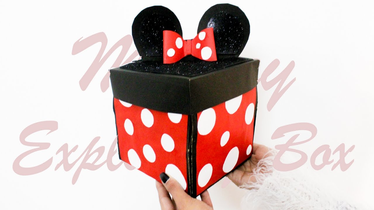 DIY : Exploding Box | Mickey Mouse Theme | Card Ideas | Best Card for Birthday or.  Teachers day