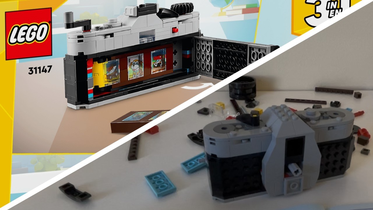 Building LEGO Creator 3-in-1 Retro Camera Part 3/3 [no talking] | kinda asmr | Set 31147