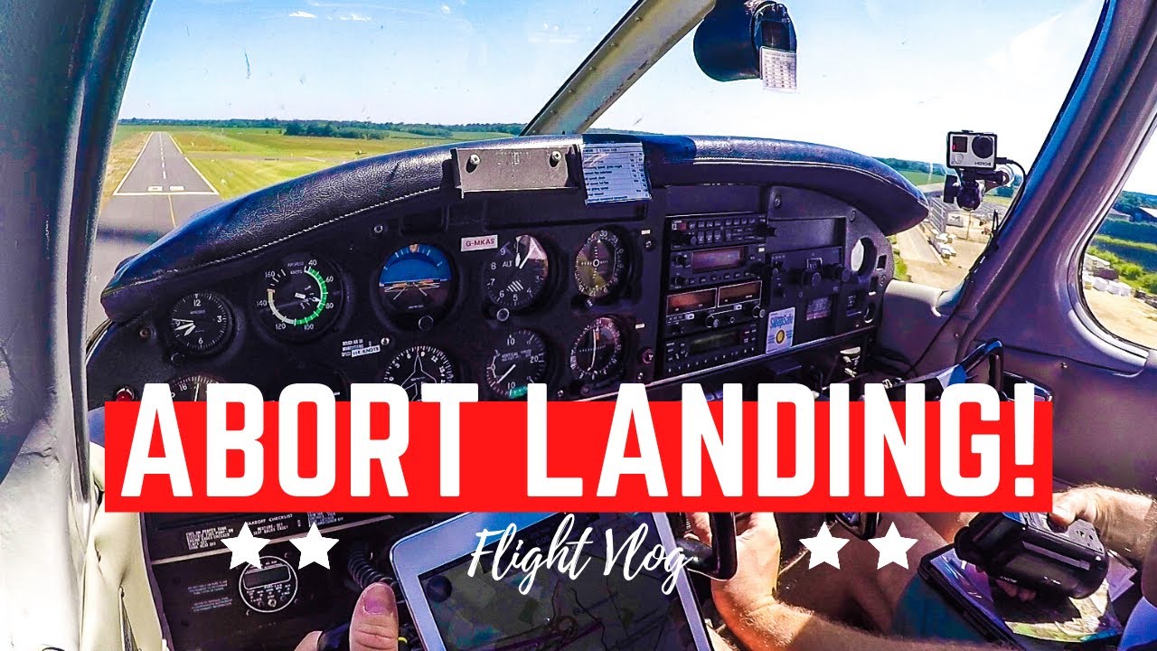 ABORTED LANDING | Formula 1 at Silverstone | Landing at Turweston in a PA28 Cherokee | Flight Vlog