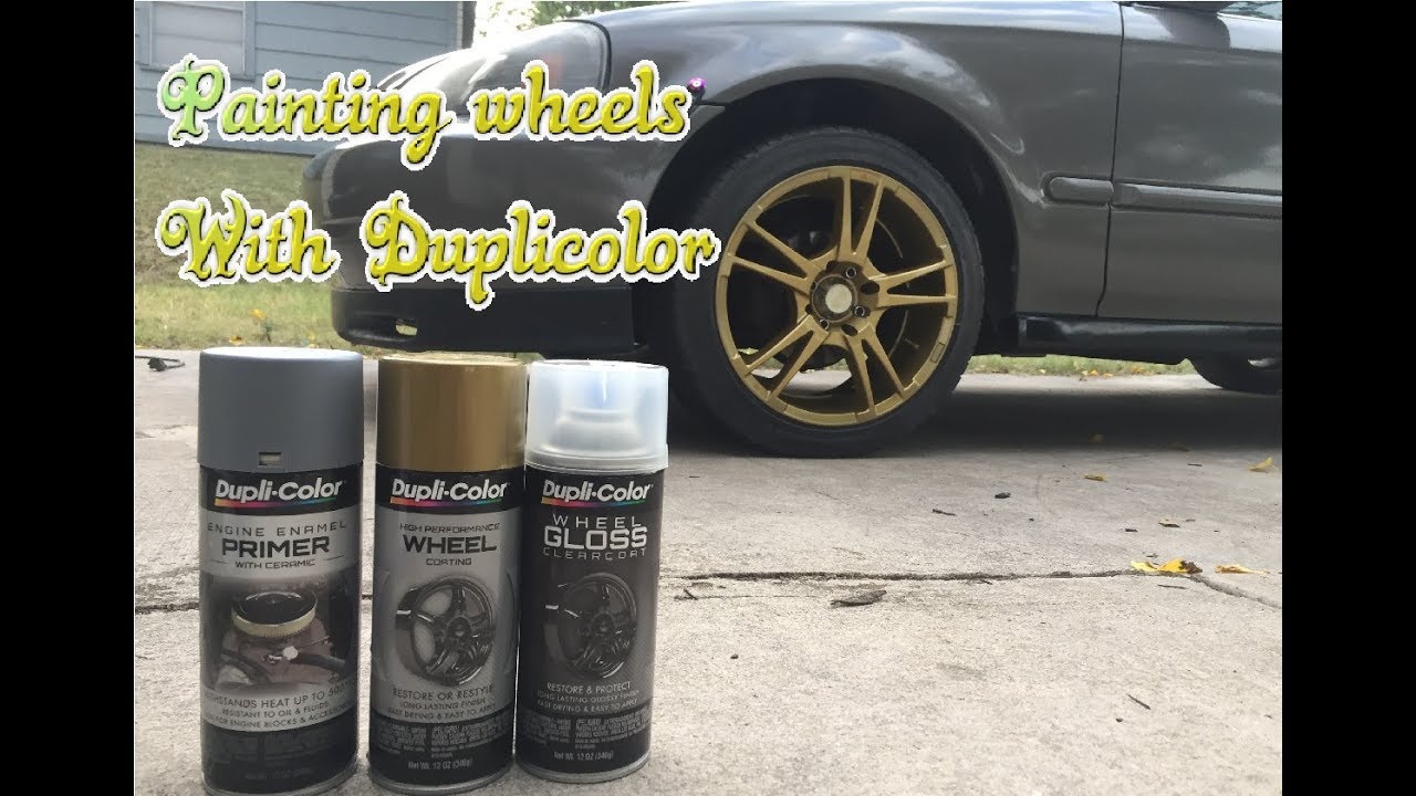 How to paint wheels using Dupli-Color to achieve a nice finish