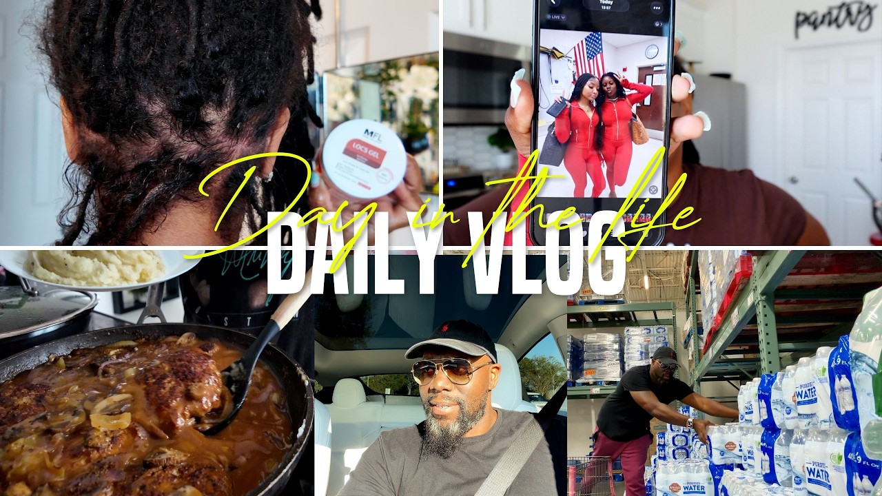Let’s Cook Salisbury Steak 🍽️ | Loc Retwist, Matching at School & Errands