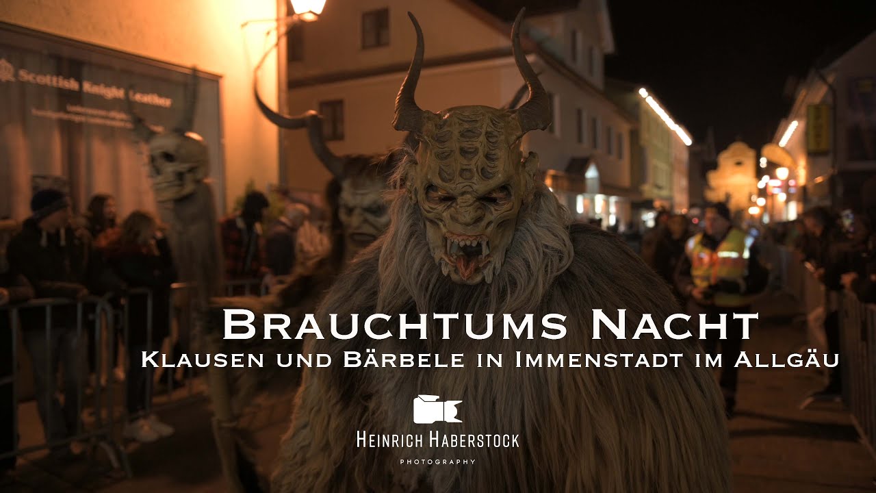 Brauchtums Nacht | Klausen und Bärbele in Immenstadt im Allgäu | 40 Gruppen aus 5 Ländern