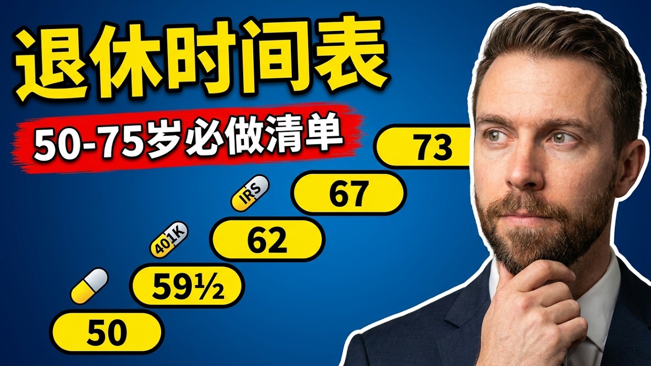 美国退休时间表：50岁到75岁，每个年龄该做什么？