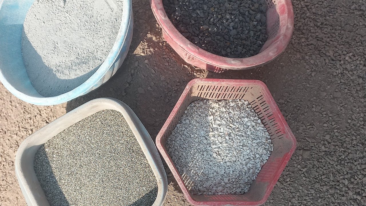 Tutorial Series || Part 4 || Sand Cement Stonecrush Shapes making || Super satisfying asmr sounds