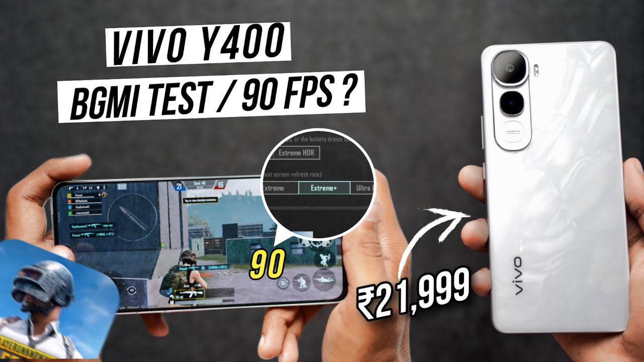 VIVO Y400 BGMI Test with FPS Metre | best or worst gaming phone under 20,00??