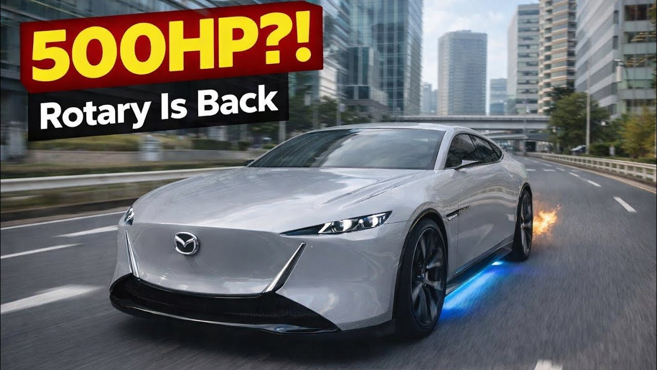 Mazda Vision X Coupe 500HP Rotary Hybrid Future Revealed