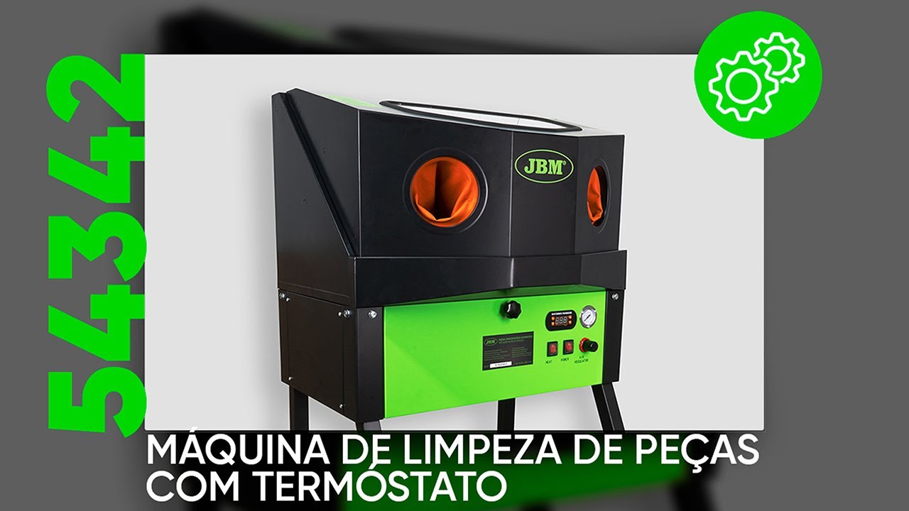 COMO USAR A MÁQUINA DE LIMPEZA DE PEÇAS COM TERMÓSTATO REF. 54342