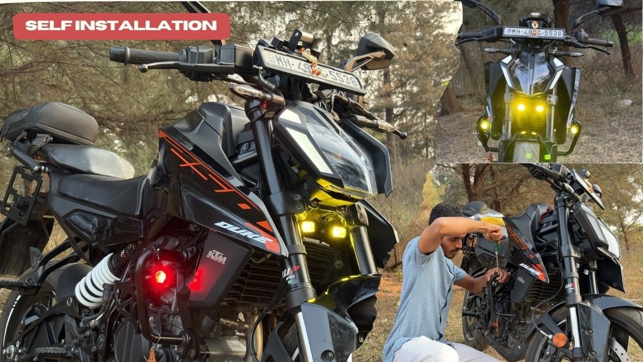 Fog Light Installation on KTM Duke 250 💡 | Universal Setup for All KTMs