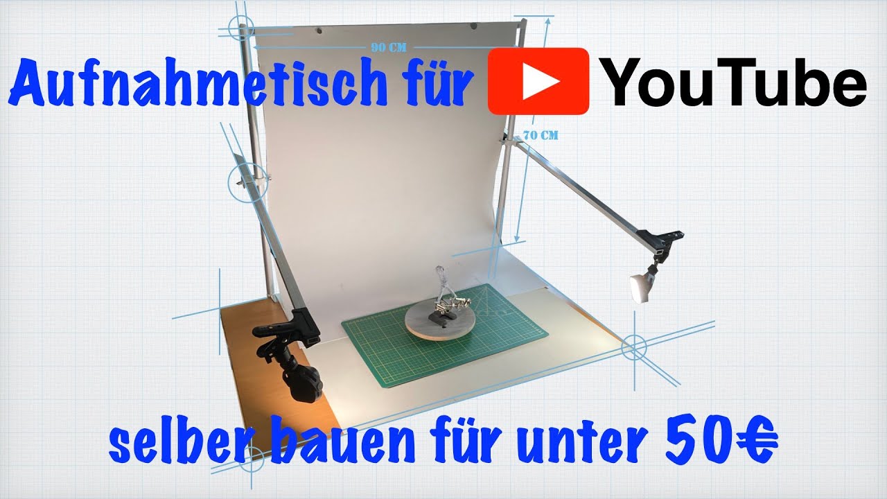 Aufnahmetisch f&uuml;r YouTube-Projekte unter 50&euro;