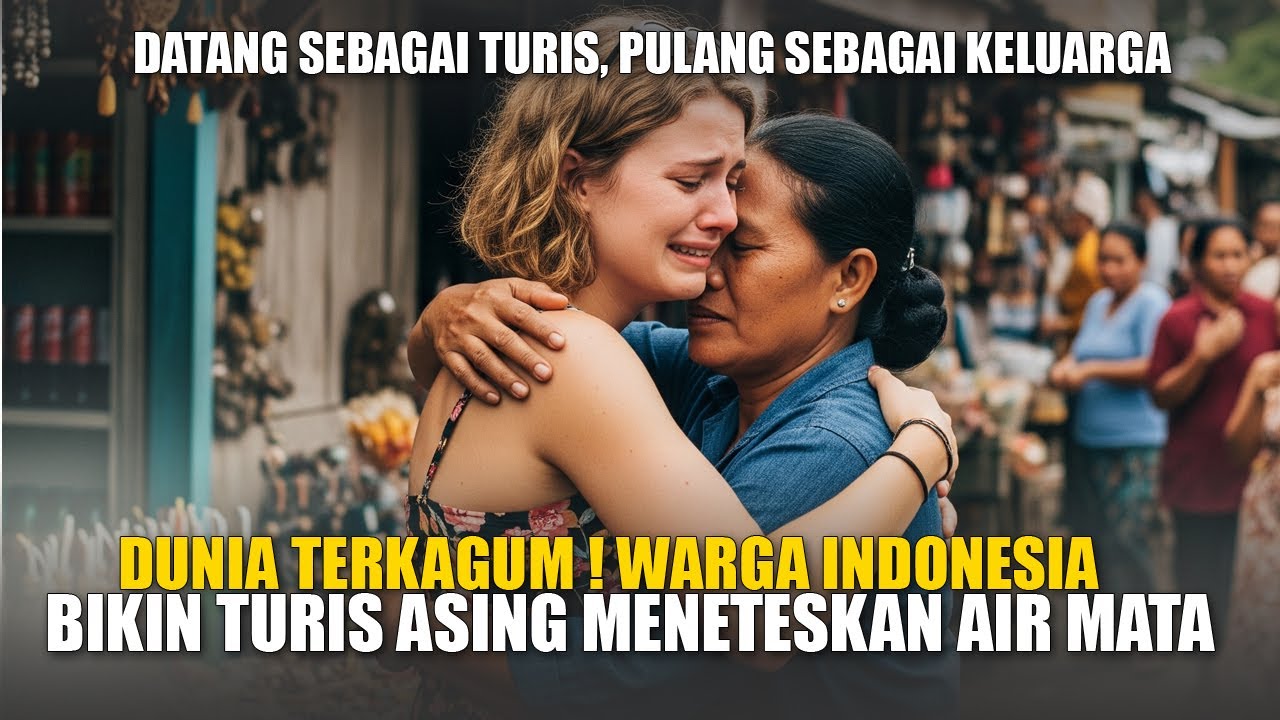 Dunia Terkagum ! Warga Indonesia Bikin Turis Asing Meneteskan Air Mata