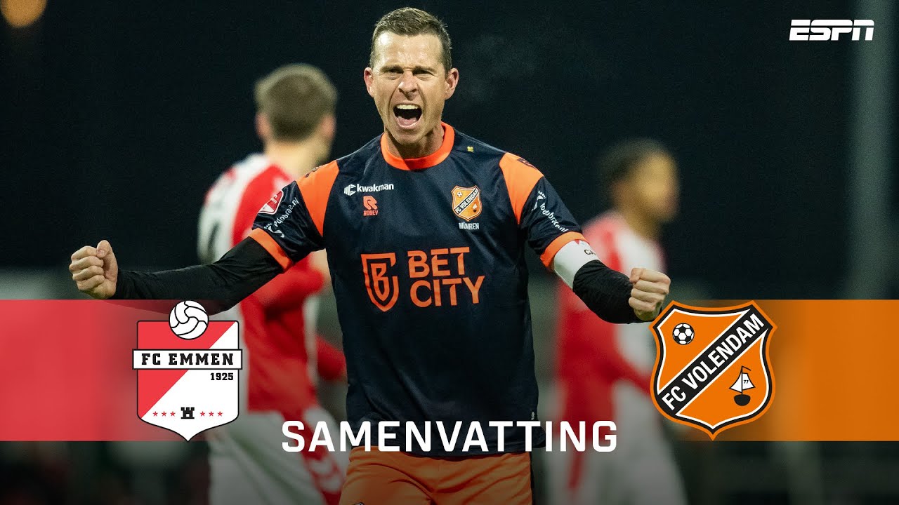 Good old VOLENDAMS duo weer belangrijk voor KOPLOPER 🟠 | Samenvatting FC Emmen - FC Volendam