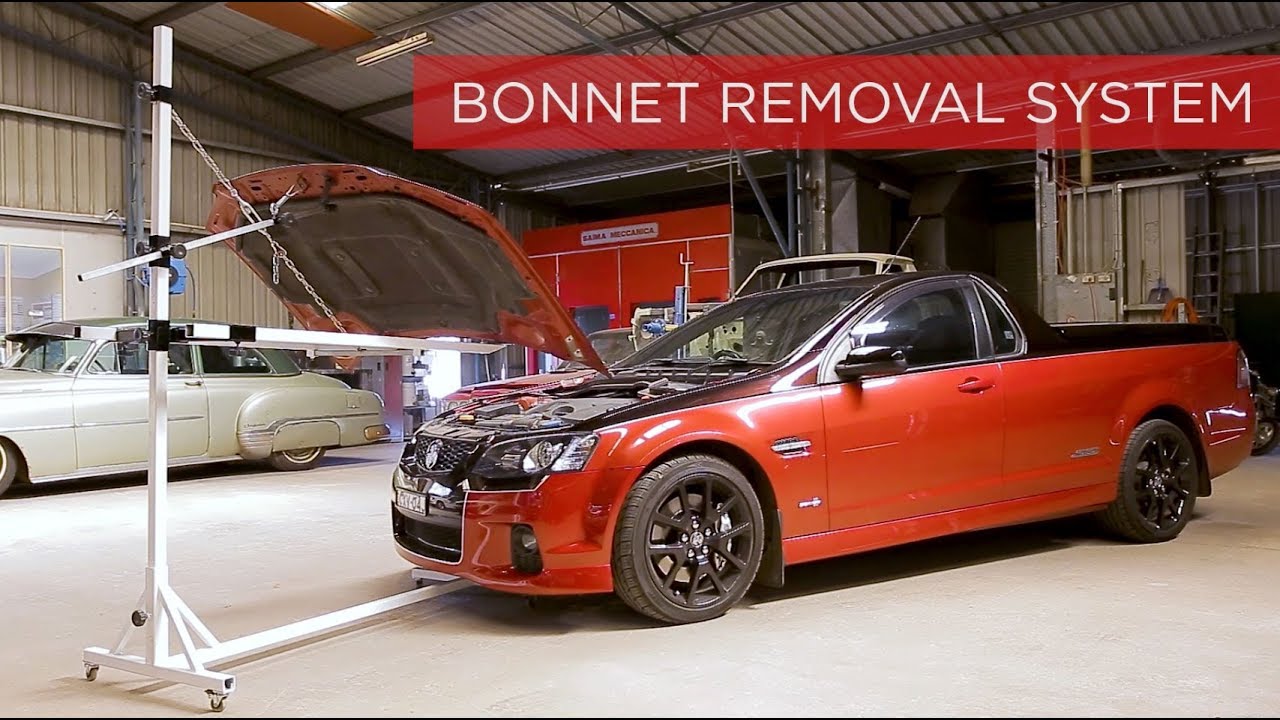 Smash Repair bonnet removal system