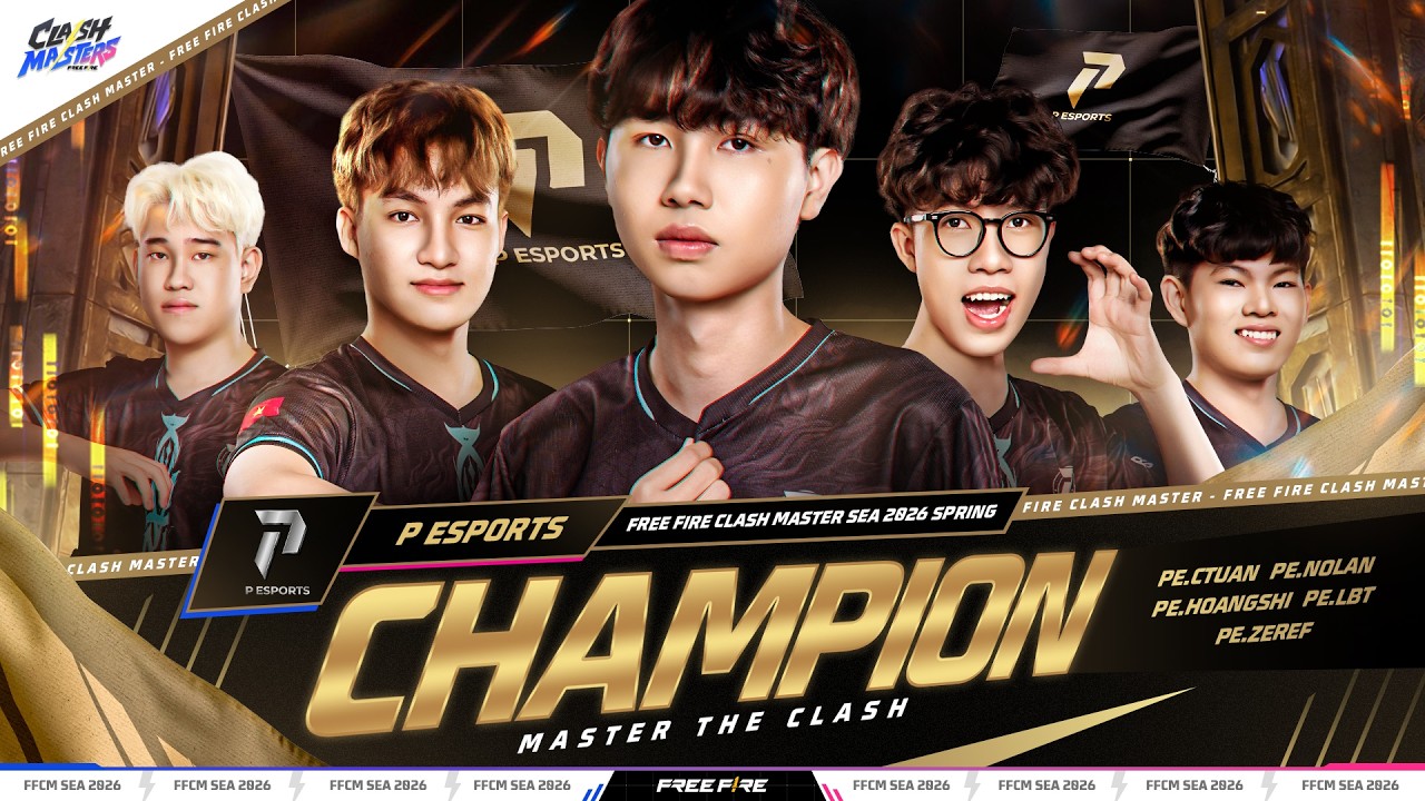 Hủy diệt 4 nh&agrave; v&ocirc; địch khu vực, P Esports viết lại lịch sử thống trị FFCM SEA 2026 | RECAP