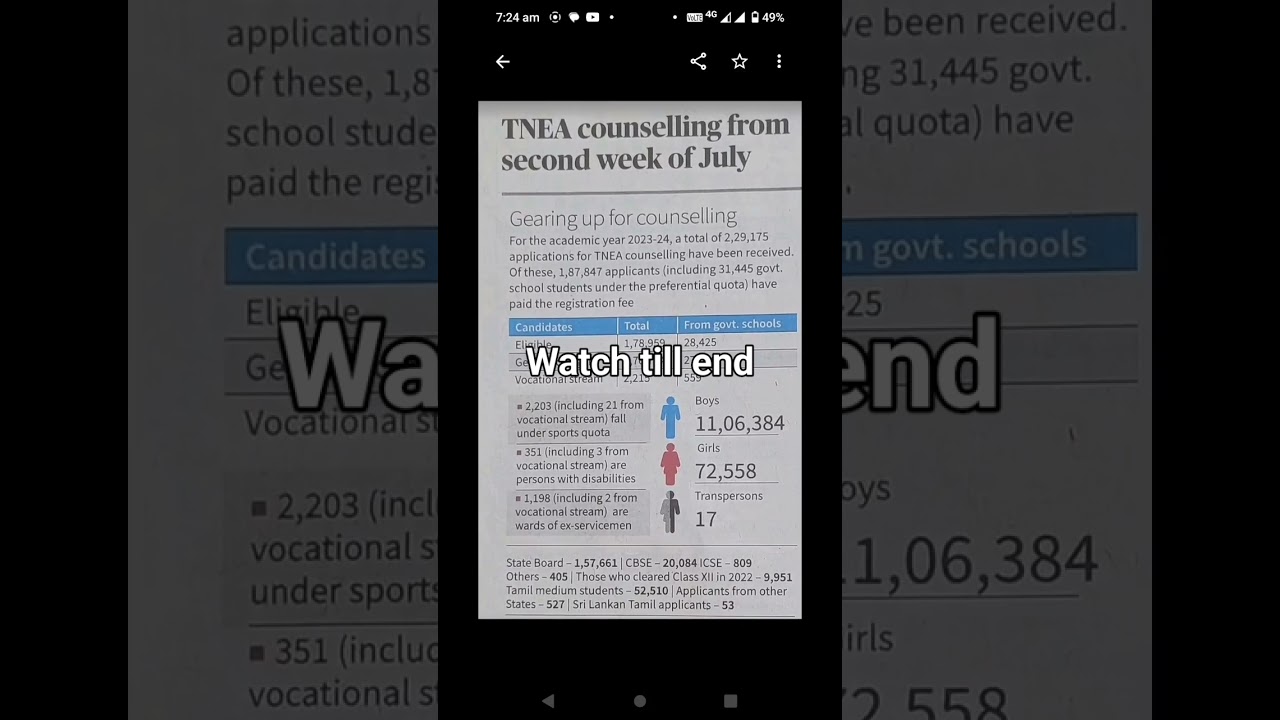 TNEA 2023 CUT OFF AND RANK FULL ANALYSIS #tnea2023 #tneacounselling #trending#trendingshorts #tnea