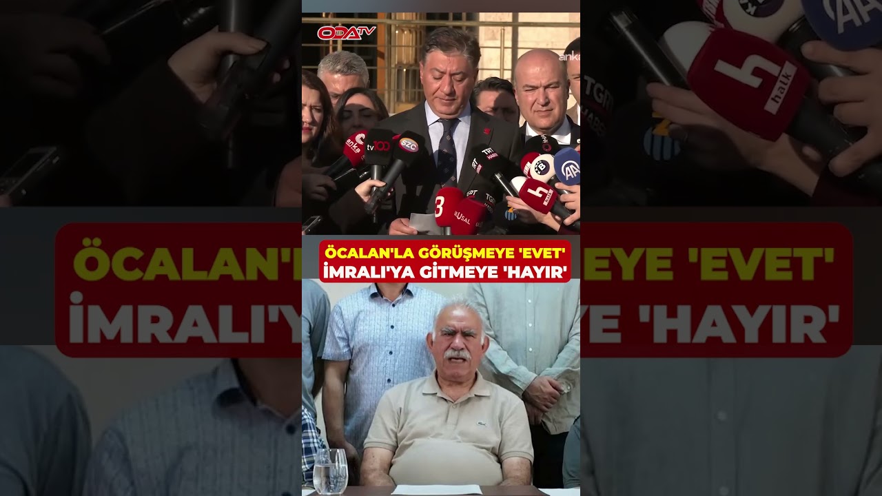 Murat Emir, CHP'nin Öcalan ile görüşmeyi değil İmralı'ya gitmeyi reddettiklerini açıkladı