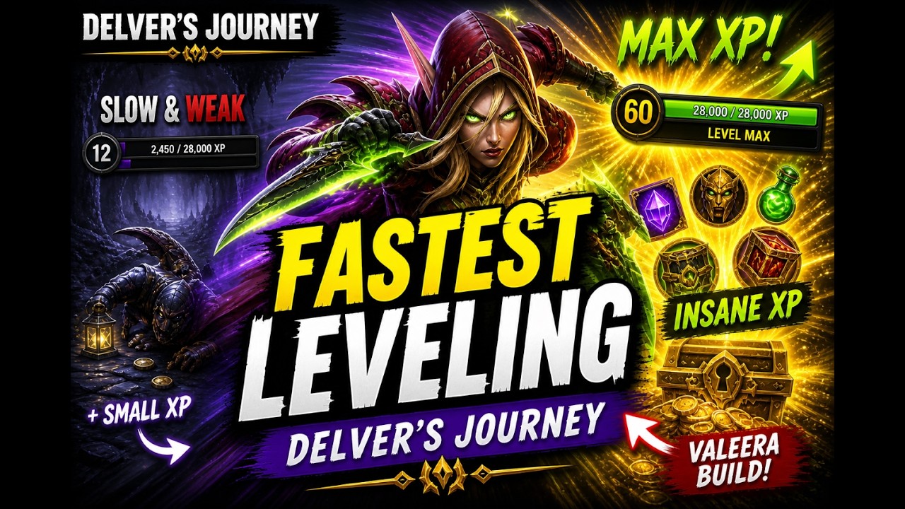 Best way to level Delver&rsquo;s Journey/Valeera Sanguinar Delve Guide Part 1
