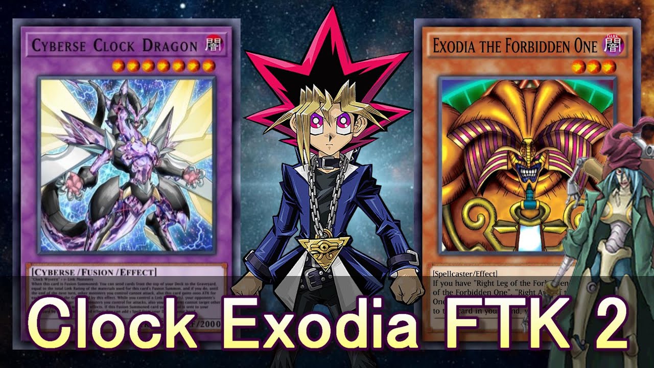 [Yu-Gi-Oh! Duel Links] Cyberse Clock Dragon Exodia FTK (Junk Collector ver.)