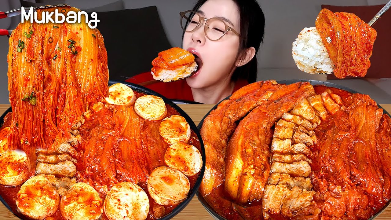 내가 보고싶어서 만든 욕망의 묵은지김치찜 먹방 모음집🔥🔥대창 통삼겹 순두부 죄다 들어간 욕망덩어리 김치찜ㅣ한식먹방 Kimchijjim ASMR MUKBANG