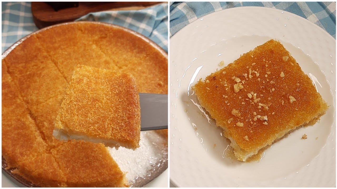 الكنافة بالكريمة و سر قرمشتها أطول وقت ممكن !