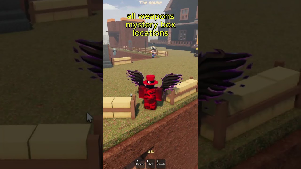 all weapons locations (mystery box) in protect the house from monsters roblox