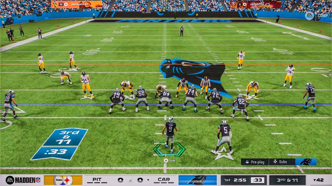 Panthers vs Steelers Madden 26 Online PS5 Gameplay