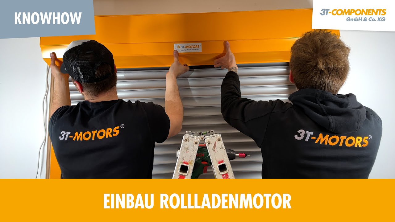 Einbau Rollladenmotor Vorbaurollladen + Einstellung Endlagen 3T-MOTORS